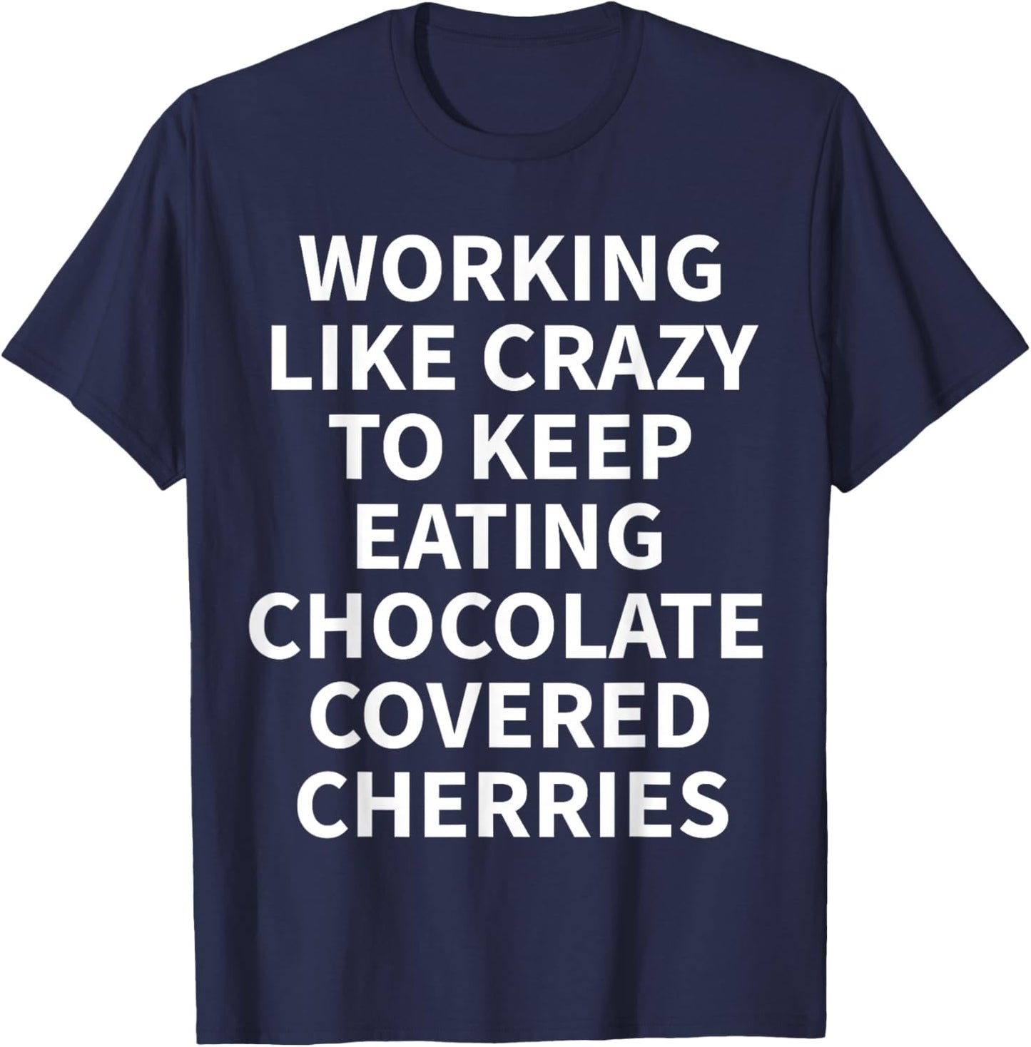 Chocolate Covered Cherry Apparel - Cute Funny Cherry Design T-Shirt - T-Shirt | Navy