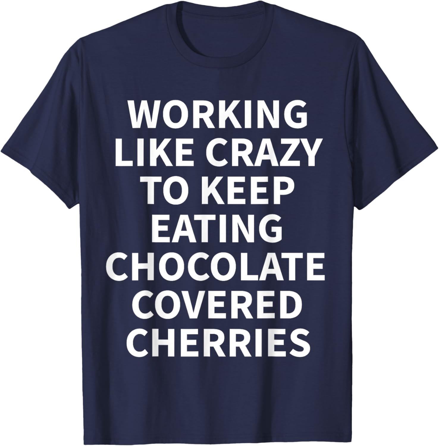 Chocolate Covered Cherry Apparel - Cute Funny Cherry Design T-Shirt - T-Shirt | Navy