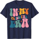 In My Principal Era Funny Groovy Color T-Shirt - T-Shirt | Navy