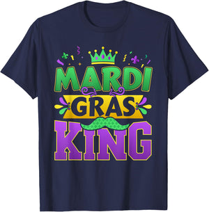 Mardi Gras King for New Orleans carnival costume T-Shirt - T-Shirt | Navy