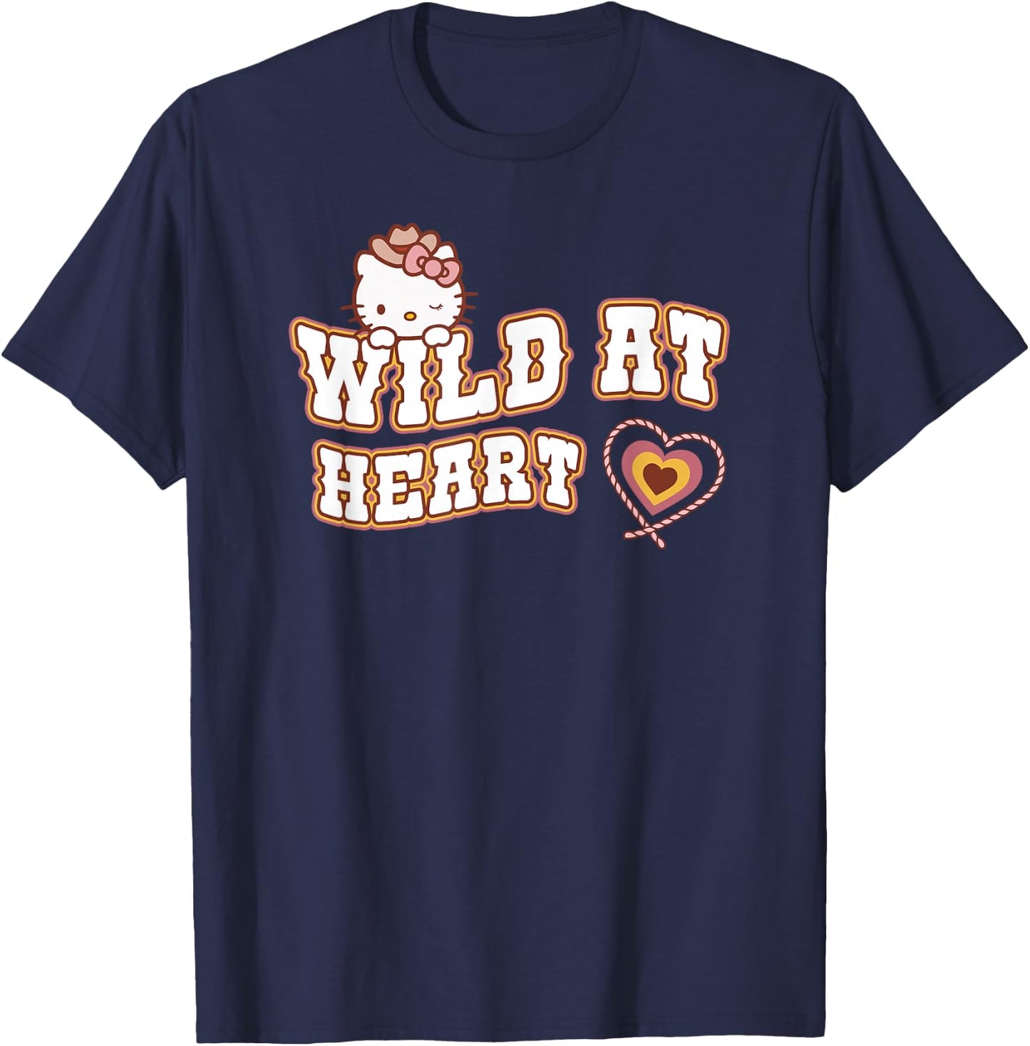 Hello Kitty Wild At Heart T-Shirt - T-Shirt | Navy