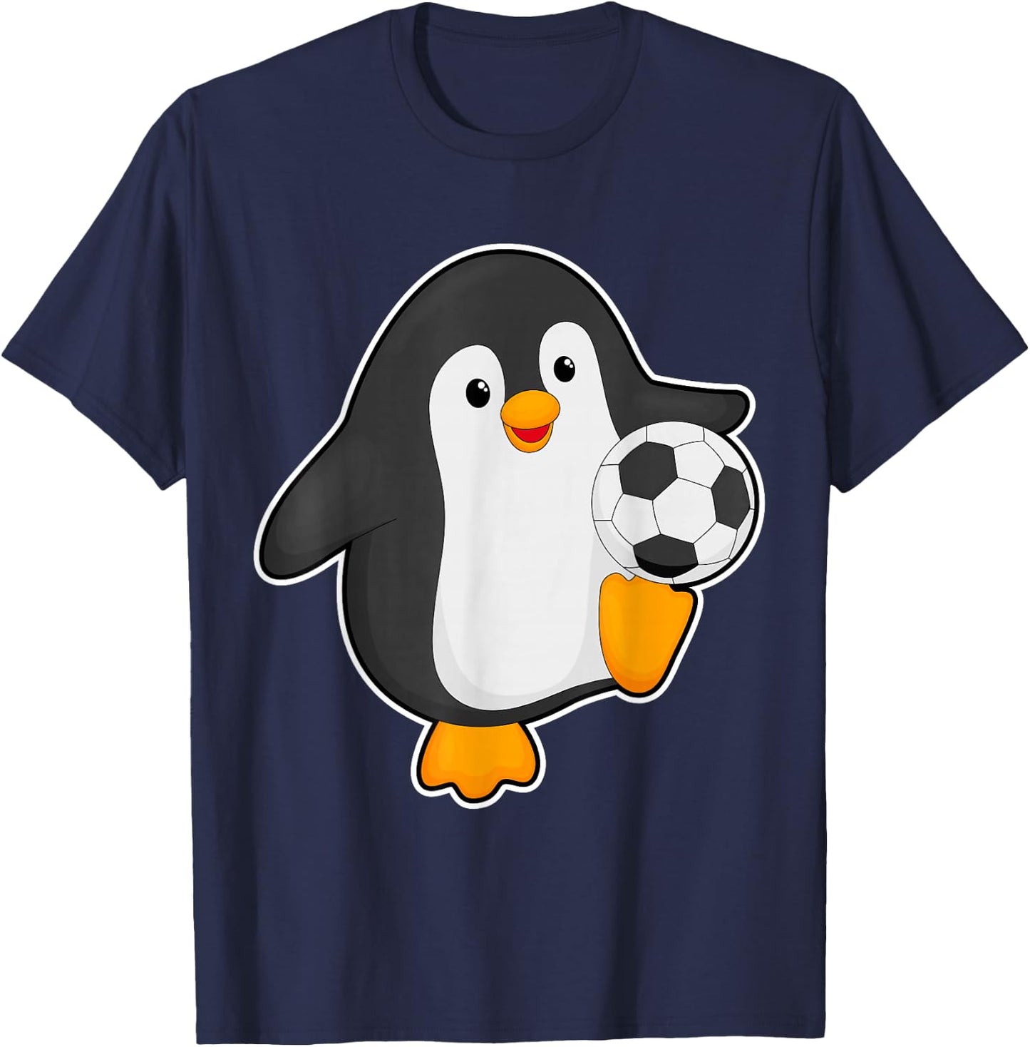 Penguin Soccer player Soccer Sports T-Shirt - T-Shirt | Navy