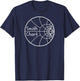 SMITH CHART Electrical Engineer Radio Electronics Impedance T-Shirt - T-Shirt | Navy