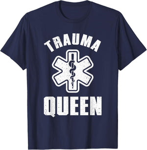 Funny Paramedic Design Girls EMT Trauma Paramedic T-Shirt - T-Shirt | Navy