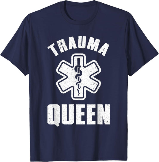 Funny Paramedic Design Girls EMT Trauma Paramedic T-Shirt - T-Shirt | Navy