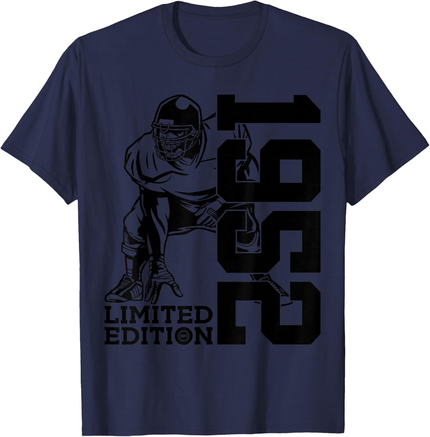 74th BIRTHDAY FOOTBALL LIMITED EDITION 1952 FOOTBALL T-Shirt - T-Shirt | Navy