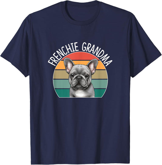 Frenchie Grandma T-Shirt - T-Shirt | Navy