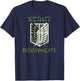 Attack on Titan Season 2 Scout Regiment Camo Print Anime T-Shirt - T-Shirt | Navy