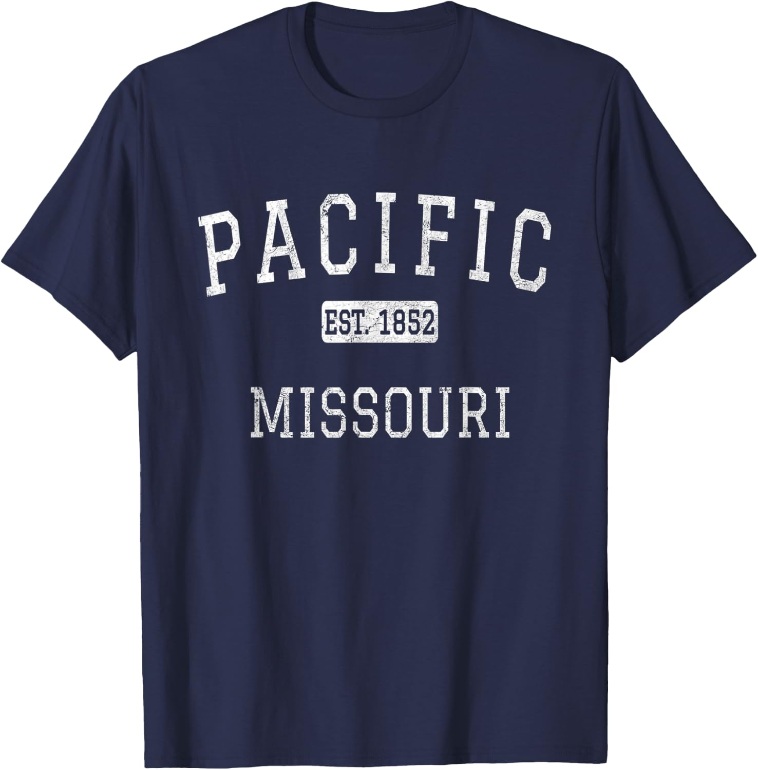 Pacific Missouri MO Vintage T-Shirt - T-Shirt | Navy