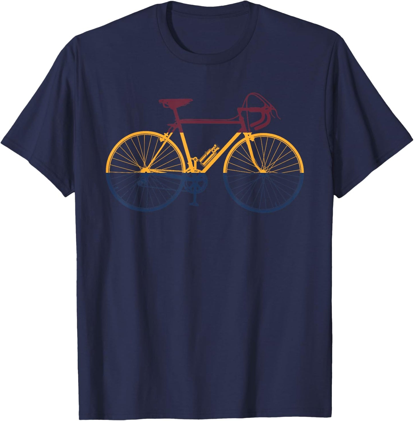 Vintage Cycling Funny Classic Bicycle Bicycling Lover Outfit T-Shirt - T-Shirt | Navy