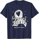 Support Squad White Ribbon Lung Cancer Awareness T-Shirt - T-Shirt | Navy
