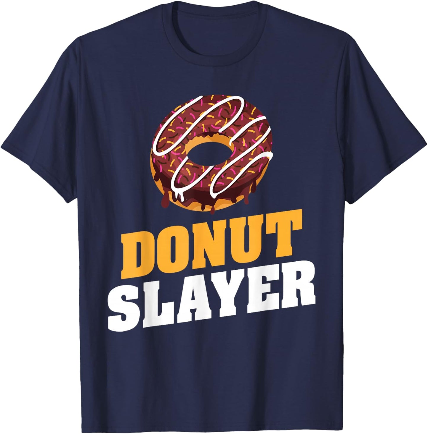 Donut Slayer Snack Donut T-Shirt - T-Shirt | Navy