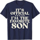Favorite Son Hilarious Family Matching Boys Kids Toddler Men T-Shirt - T-Shirt | Navy