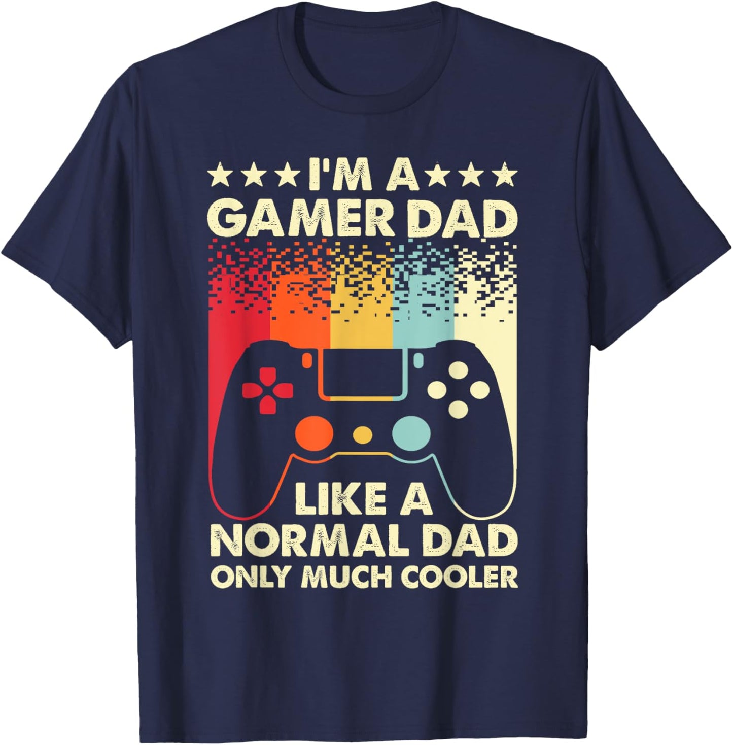 Cool Gamer Dad Father Gaming Computer Video Gamers T-Shirt - T-Shirt | Navy
