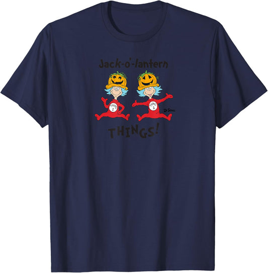 Dr. Seuss Halloween Jack-o'-Lantern Things T-Shirt - T-Shirt | Navy