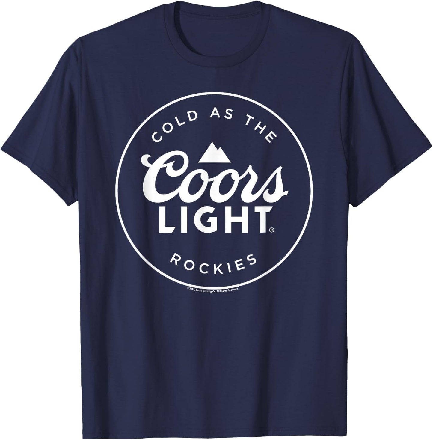 Coors Light - Coors Logo Badge T-Shirt - T-Shirt | Navy