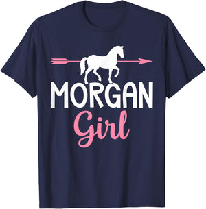Morgan Girl Morgan Horse Girl Horses Lover T-Shirt - T-Shirt | Navy