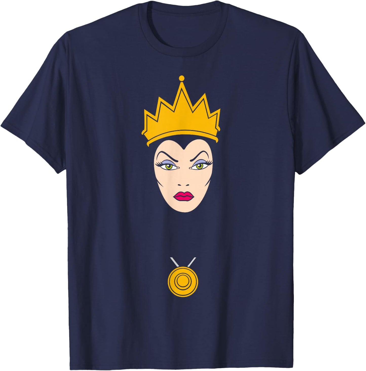 Disney Villains Evil Queen Big Face T-Shirt - T-Shirt | Navy
