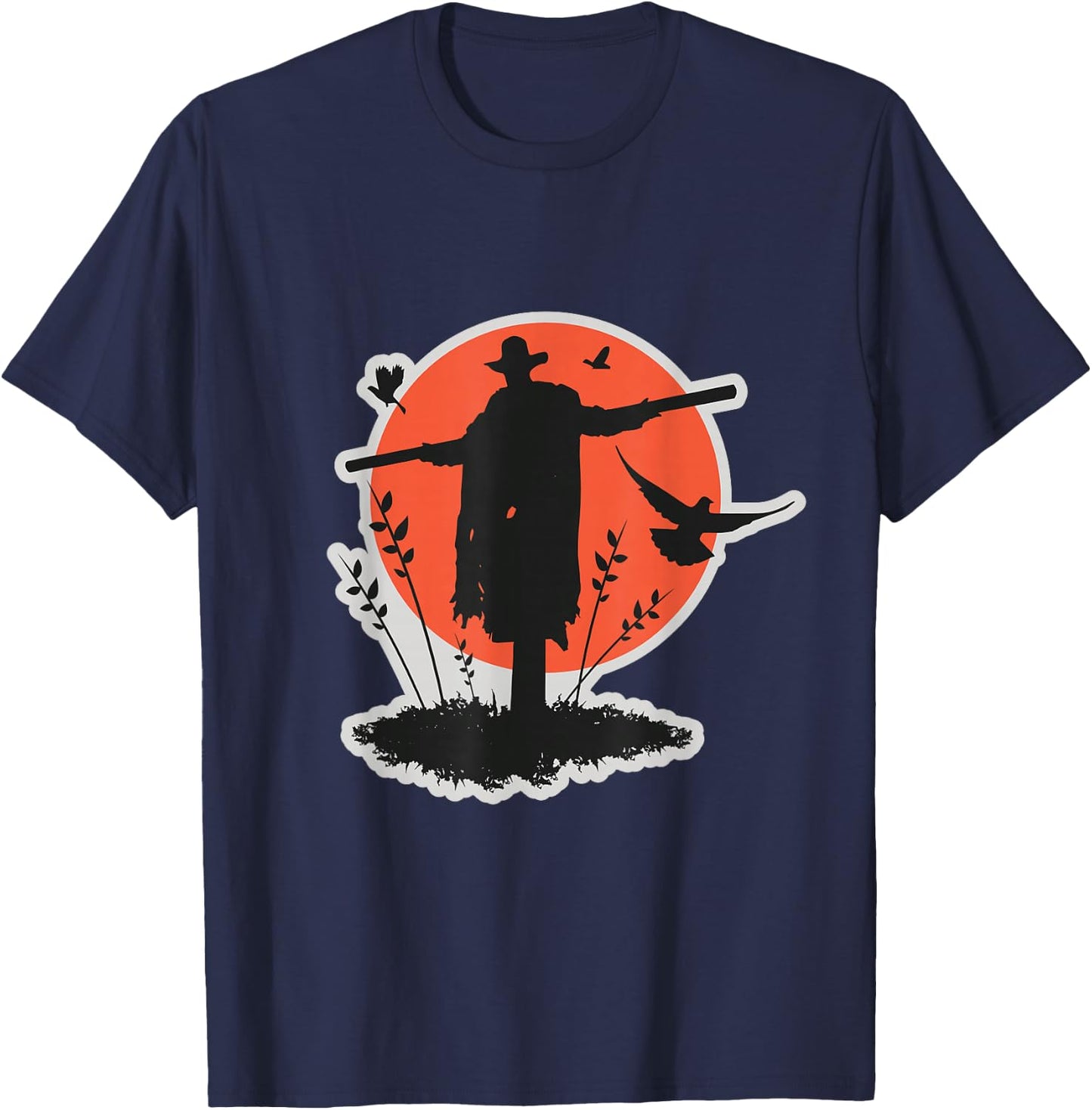 Jeepers Creepers Scarecrow Moon T-Shirt - T-Shirt | Navy