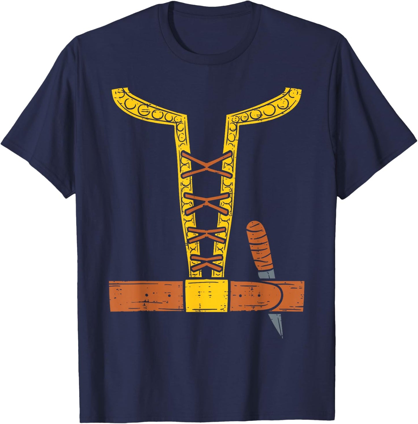 Viking Costume Easy Lazy Dane North Halloween Boys Men T-Shirt - T-Shirt | Navy