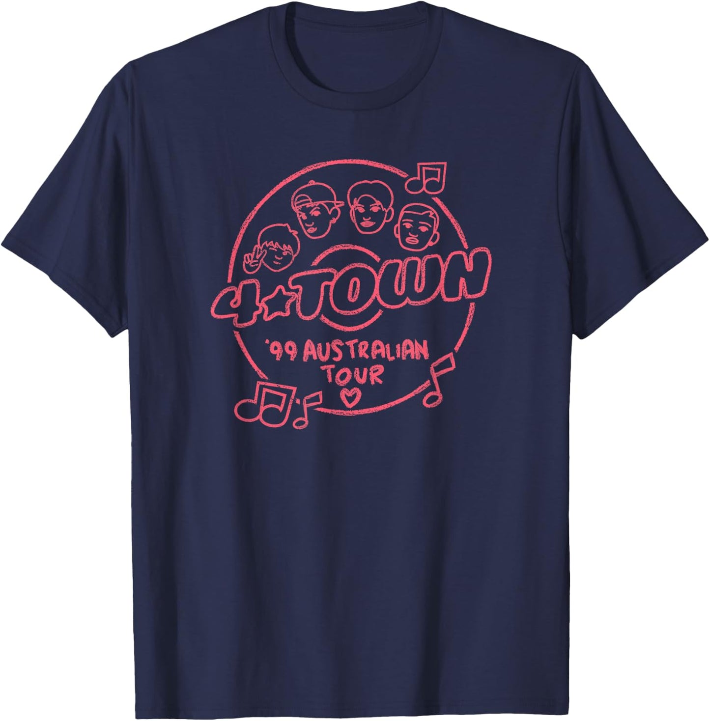 Disney Pixar Turning Red 4 Town Tour Record T-Shirt - T-Shirt | Navy