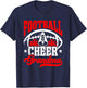Football & Cheer Grandma Of Football Player And Cheerleader T-Shirt - T-Shirt | Navy