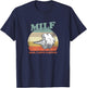 Man I Love Farting | Man I Love Farting M.I.L.F T-Shirt - T-Shirt | Navy