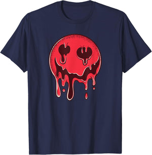 Melting Smile Retro 80s 90s I Music Classic T-Shirt - T-Shirt | Navy
