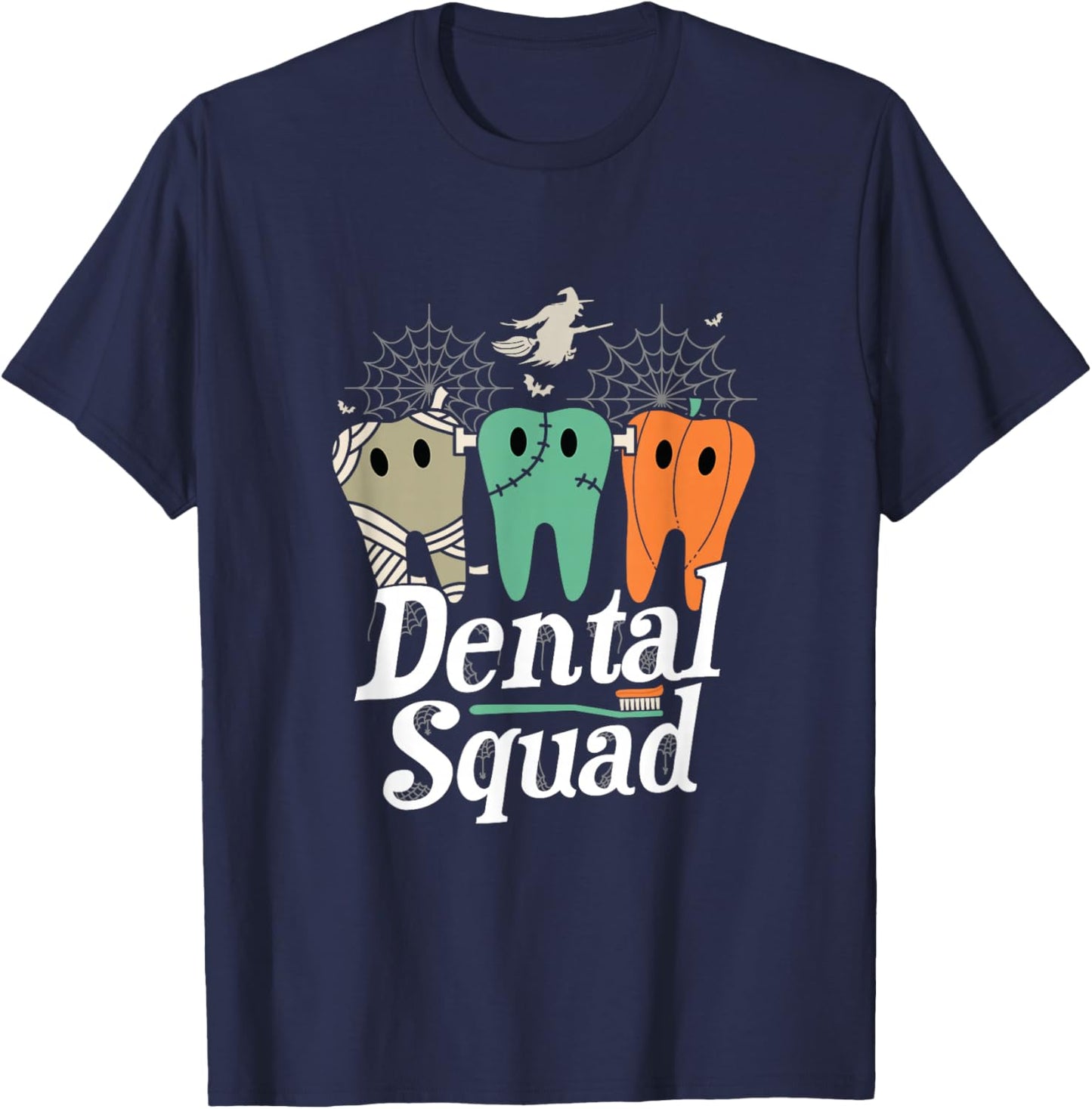 Dental Squad Halloween Costume Trick Or Treat Dentist T-Shirt - T-Shirt | Navy
