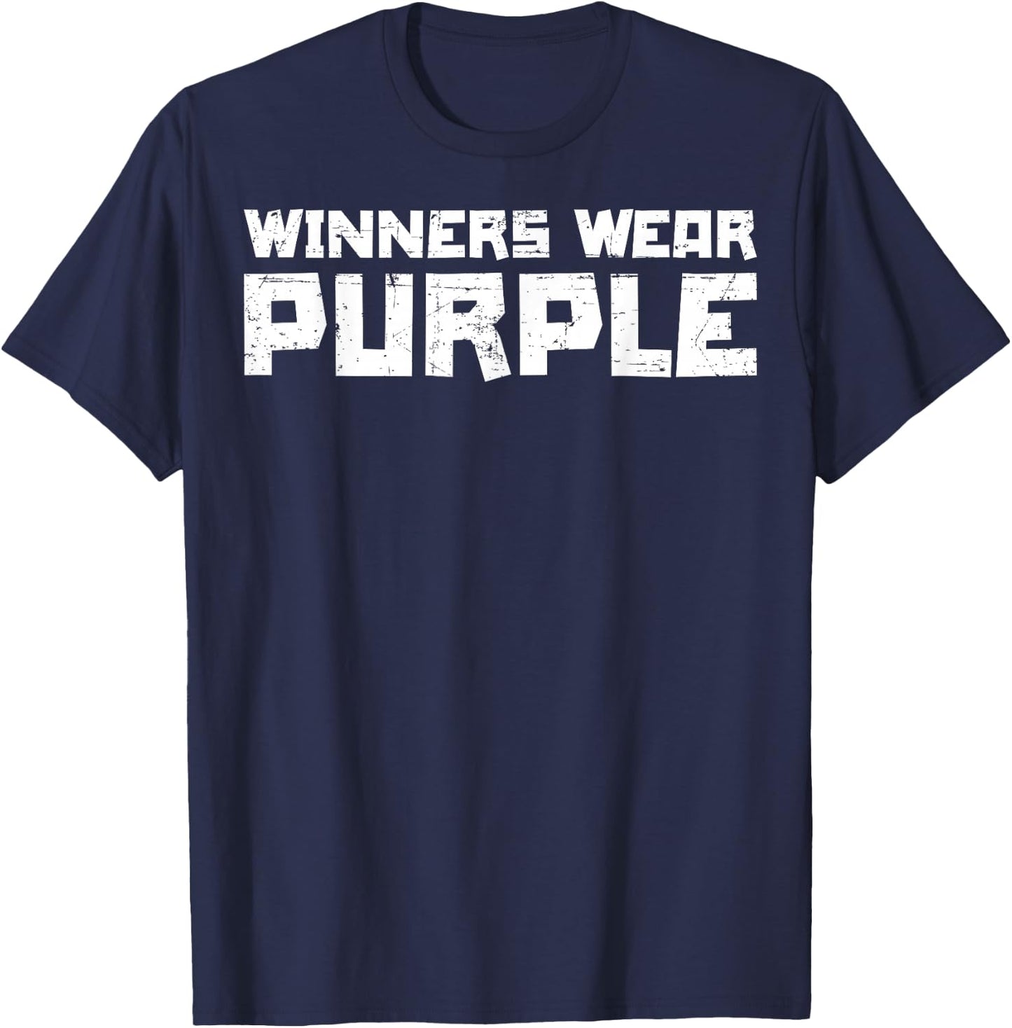 Team Sports Winners Wear Purple T-Shirt - T-Shirt | Navy