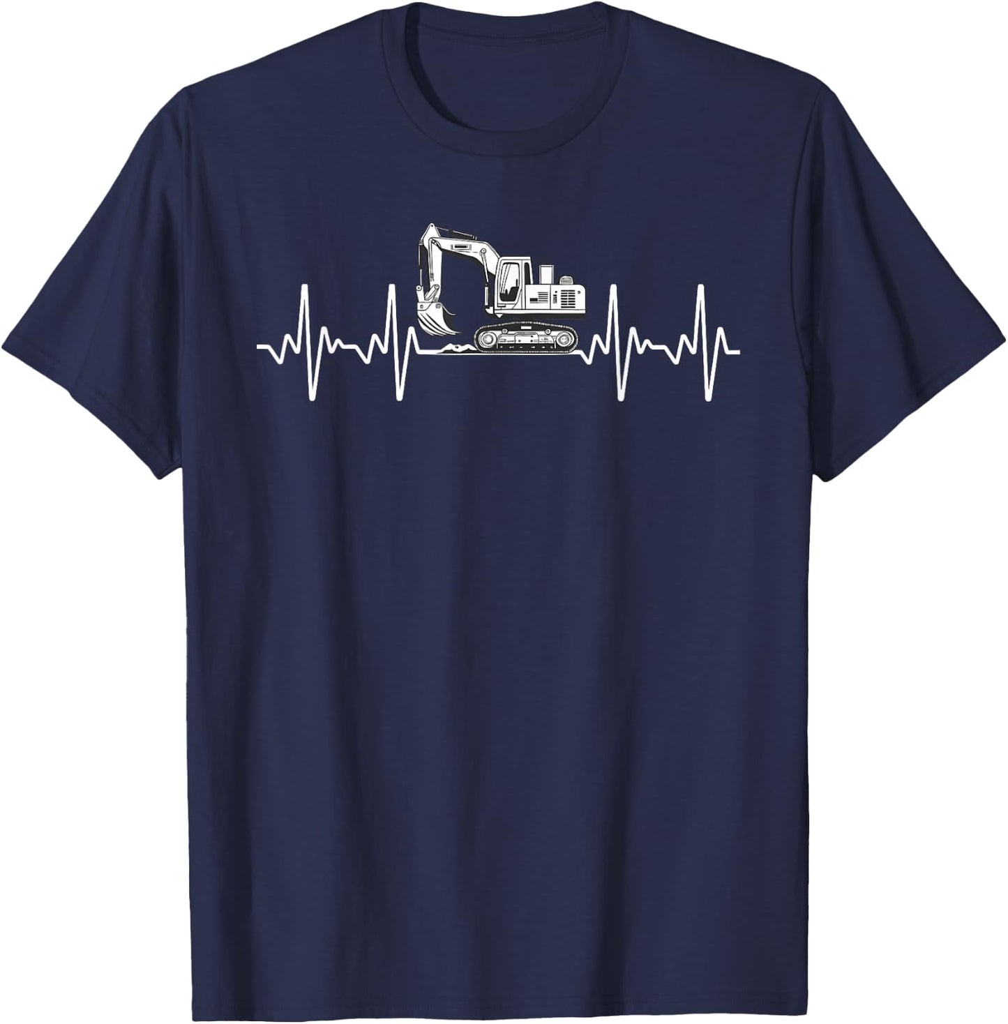 Funny Excavator Art Women Heavy Machinery Excavator T-Shirt - T-Shirt | Navy