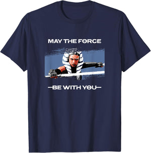 Star Wars: Ahsoka Tano May The Force Be With You Panel T-Shirt - T-Shirt | Navy