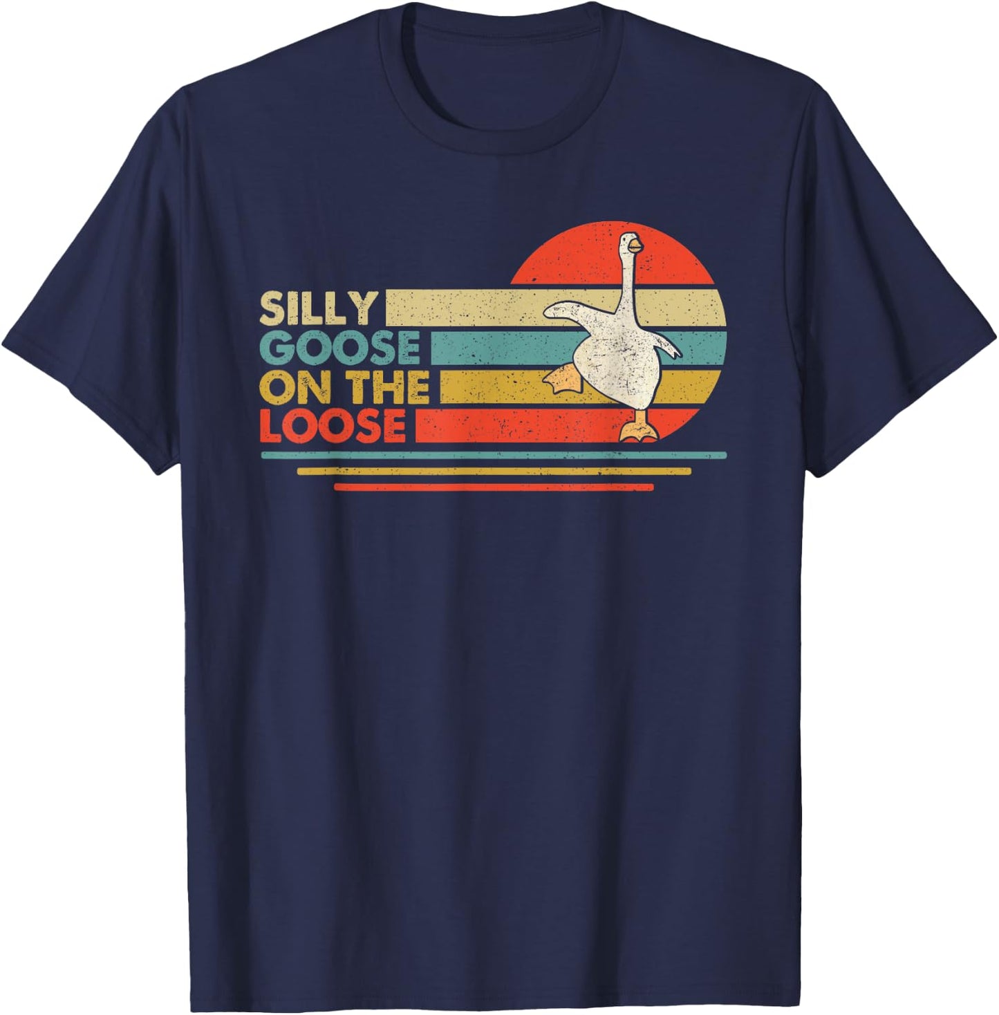 Silly Goose Shirts, Funny Shirts , Graphic Men T-Shirt - T-Shirt | Navy