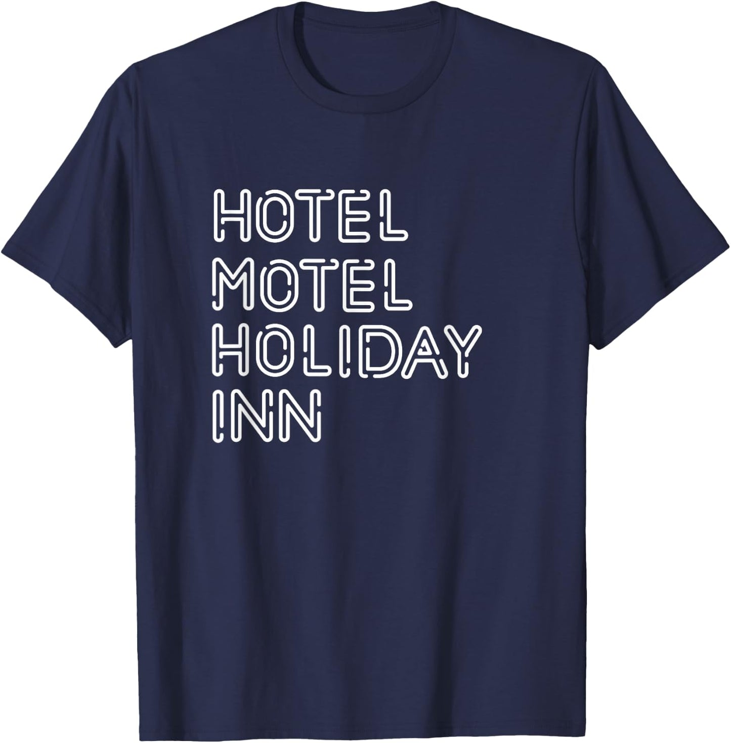 Hotel Motel Vintage Holiday T-Shirt - T-Shirt | Navy