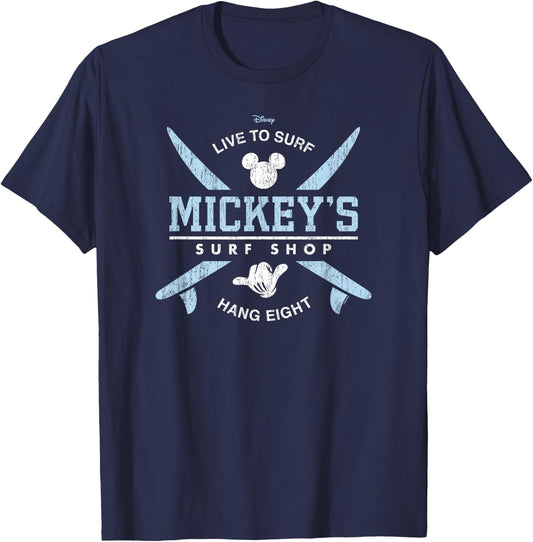 Disney - Mickey's Surf Shop T-Shirt - T-Shirt | Navy