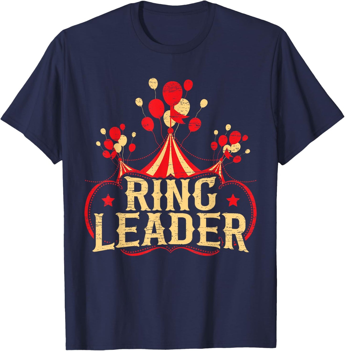 Ring Leader Circus Event Security Carnival Ringmaster T-Shirt - T-Shirt | Navy
