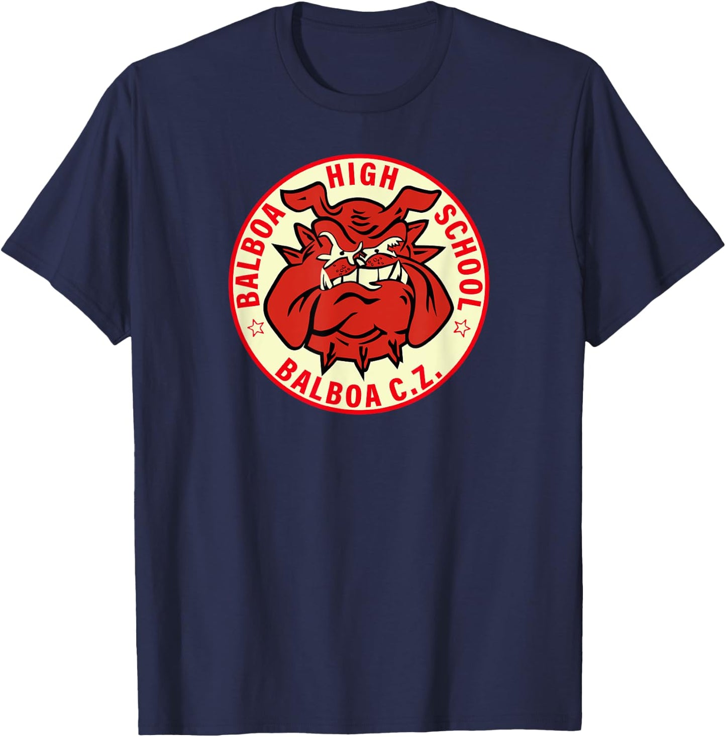 Balboa High School former Panama Canal Zone Bulldog Mascot Women T-Shirt - T-Shirt | Navy