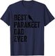 Best Parakeet Dad Ever Vintage Cute Bird Lover Fathers Day T-Shirt - T-Shirt | Navy