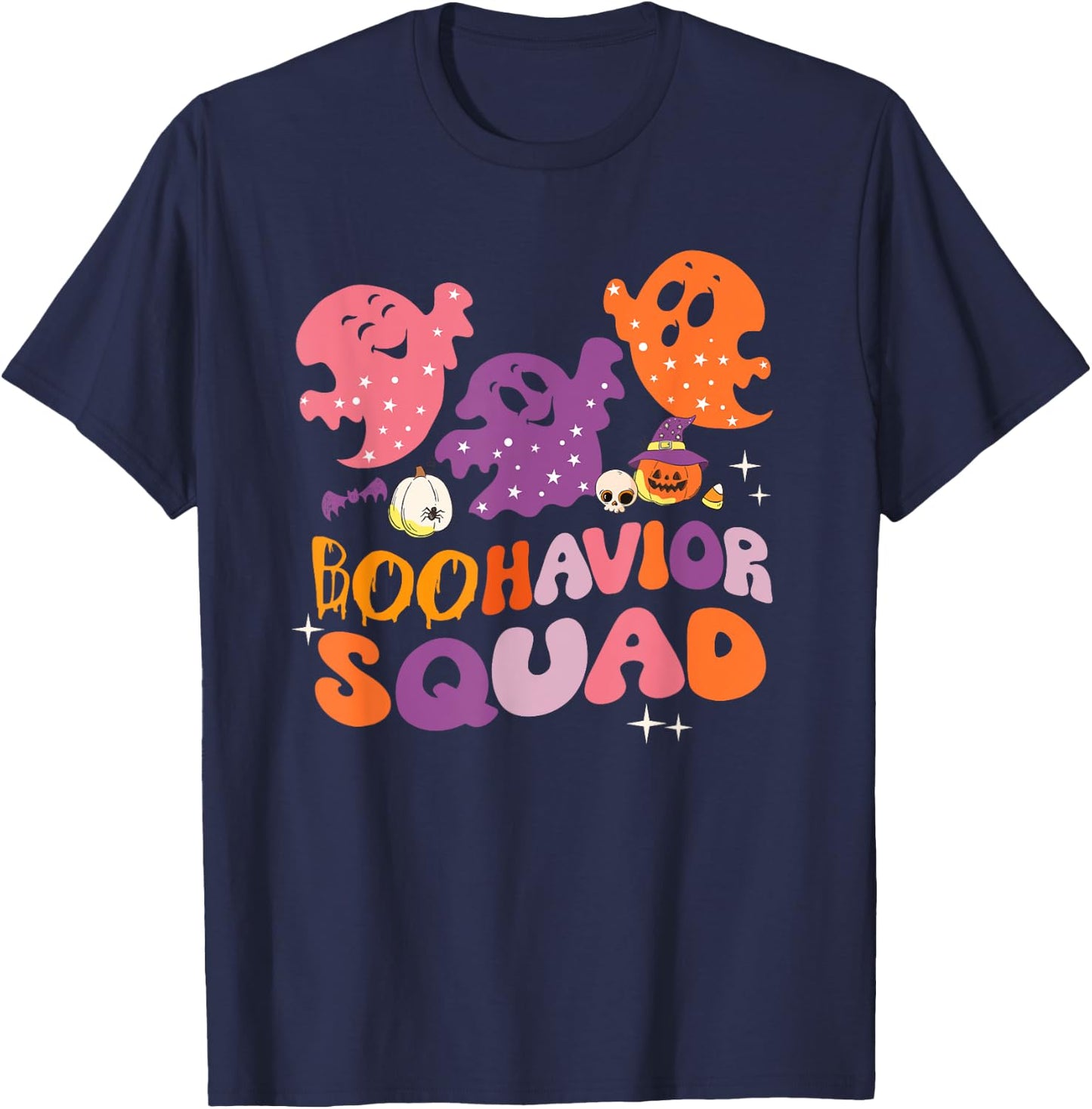 Boohavior Squad Behavior Squad ABA Therapist Halloween T-Shirt - T-Shirt | Navy
