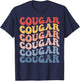 Cougar Groovy Retro T-Shirt - T-Shirt | Navy
