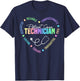 Patient Care Technician Heart Stethoscope PCT T-Shirt - T-Shirt | Navy
