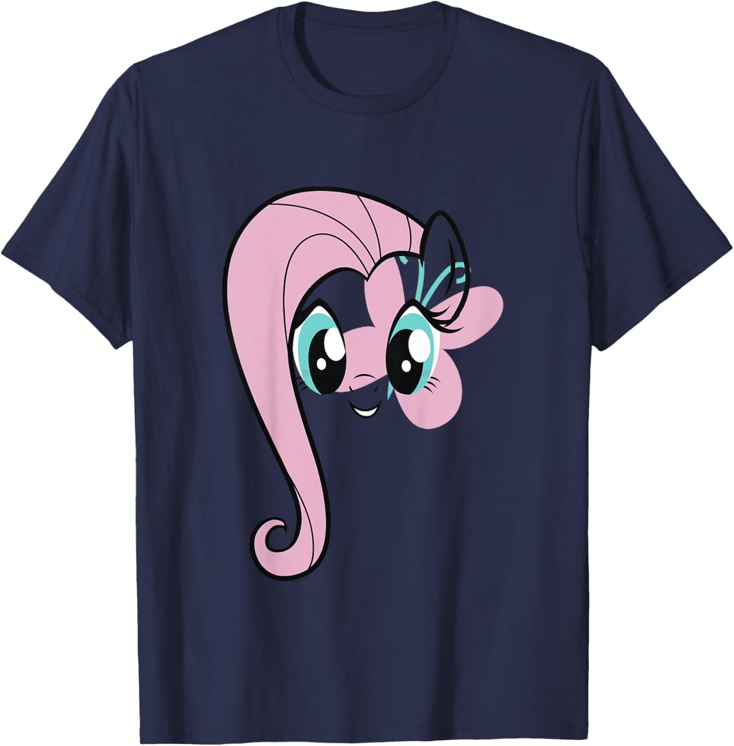 Kids My Little Pony: Friendship is Magic Fluttershy Big Face T-Shirt - T-Shirt | Navy