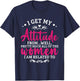 I Get My Attitude From Women In My Life Toddler Girl Sassy T-Shirt - T-Shirt | Navy