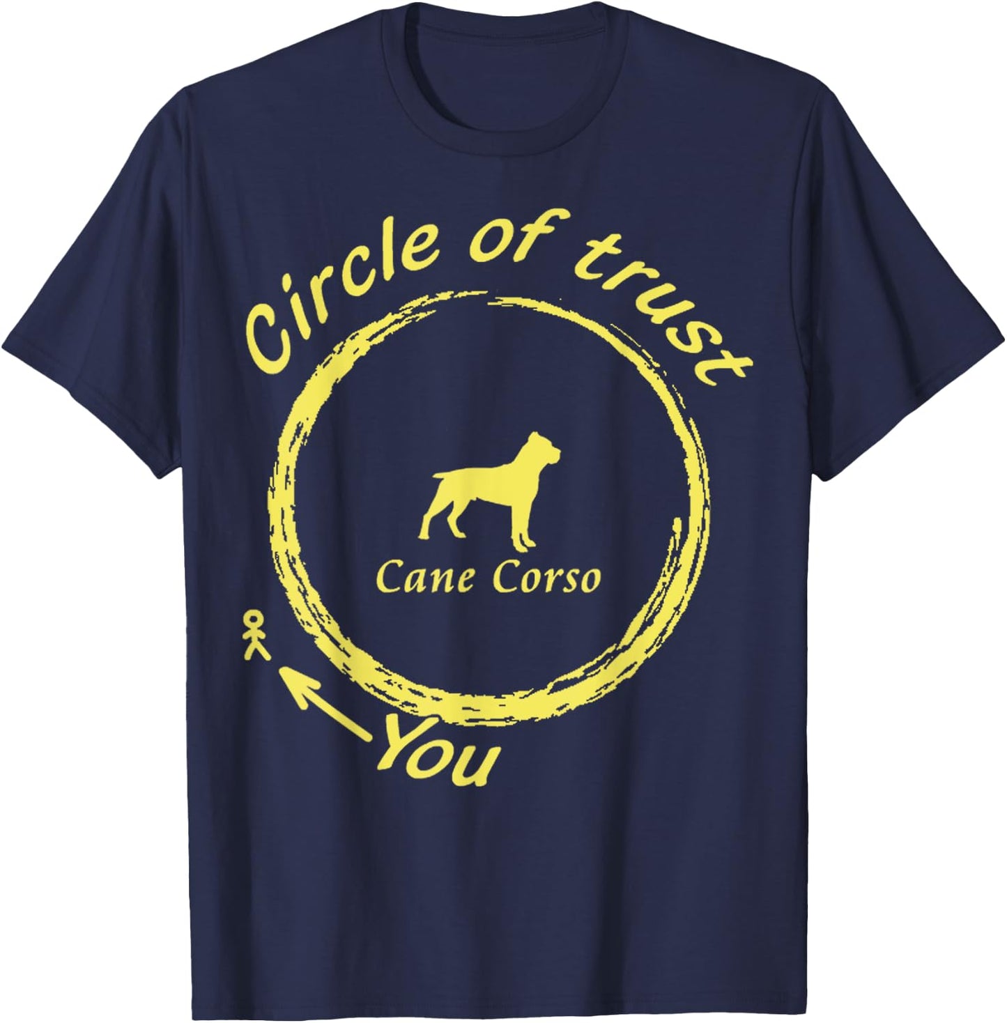 Cane Corso | Cane Corso Circle of Trust T-Shirt - T-Shirt | Navy