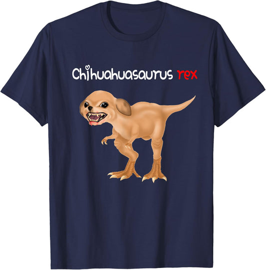 Chihuahua Shirts Chihuahuasaurus Rex T-Shirt - T-Shirt | Navy