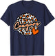 Leopard Cheetah Basketball COUGARS Orange Spirit Game T-Shirt - T-Shirt | Navy