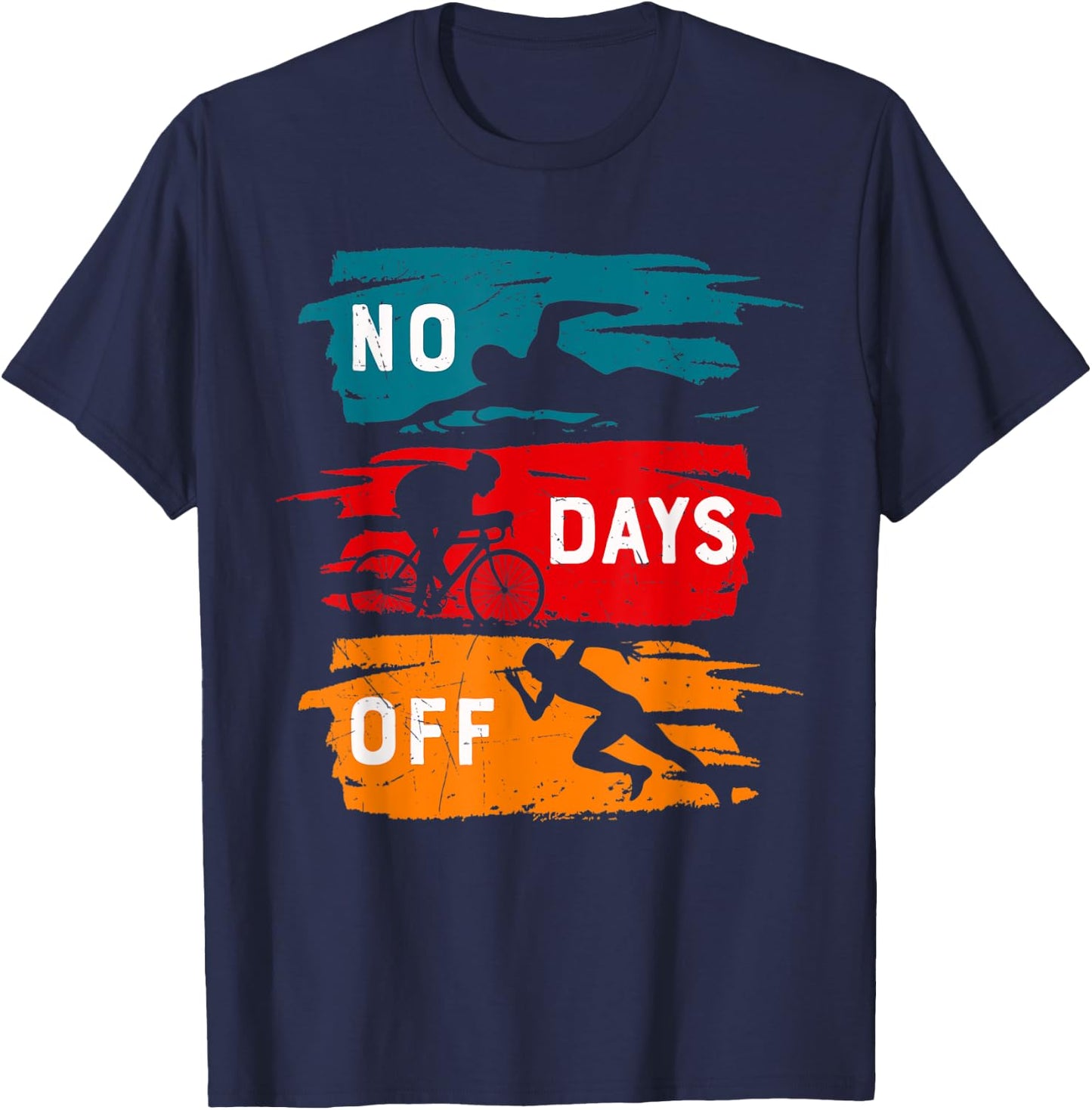 Positive Motivational Sports Quote Swimming Inspiration T-Shirt - T-Shirt | Navy