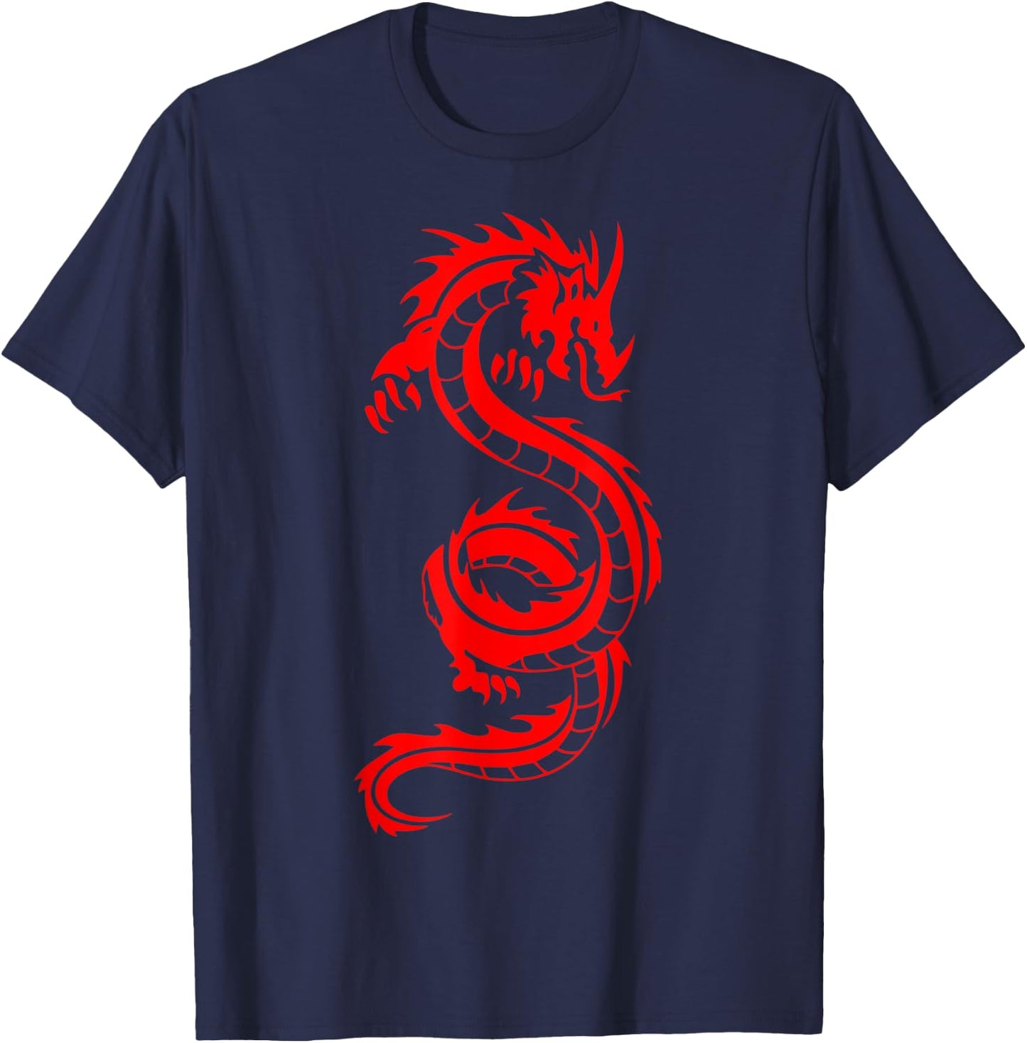 Chinese Dragon Japanese Dragon Asian Dragon T-Shirt - T-Shirt | Navy
