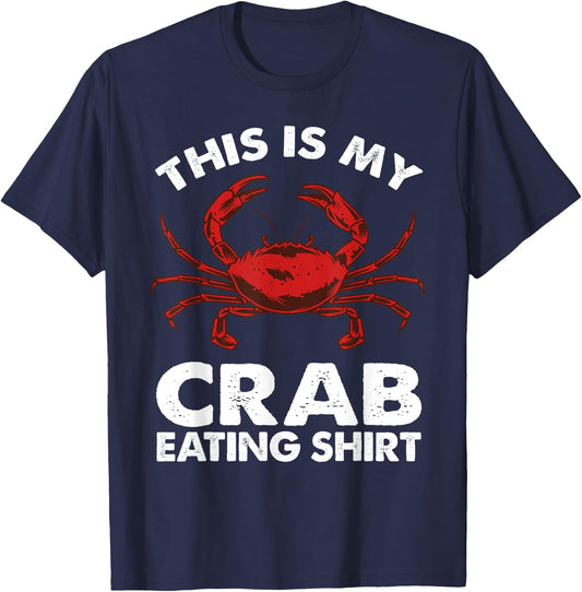 Cool Crab Women Crab Eating Crab Boil Lover Crabs T-Shirt - T-Shirt | Navy