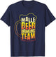 Malle Beer Drinking Team Measure T-Shirt - T-Shirt | Navy
